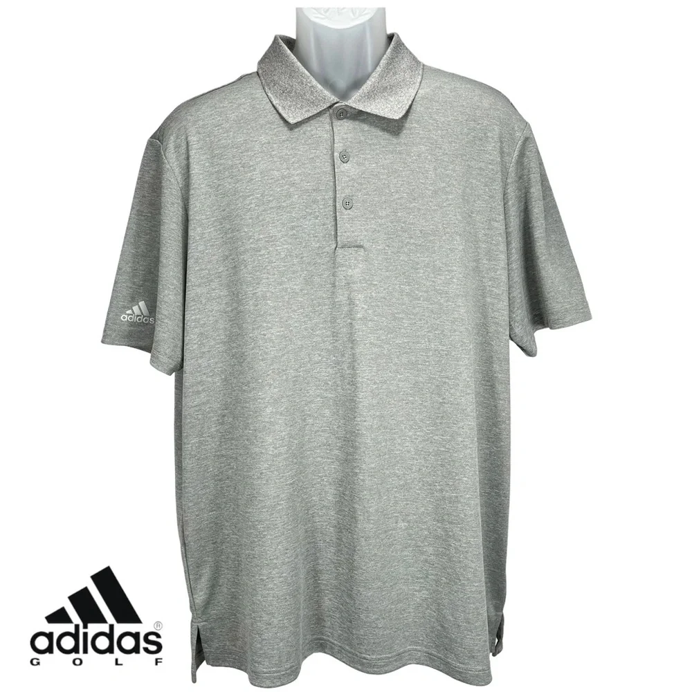 Adidas | Men’s XL |‎ Gray Golf Performance Polo Shirt UPF 50